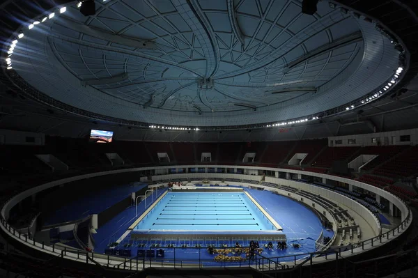 올림픽 스포츠 올림픽 스포츠 테니스 동쪽으로 중국의 2018 항저우 시에서 — 스톡 사진