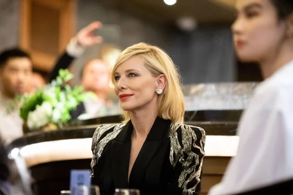 Aktris Australia Cate Blanchett Menghadiri Acara Promosi Untuk Iwc Shanghai — Stok Foto