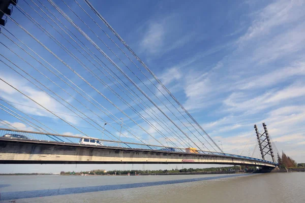 上海の最初の斜張橋 Maogang 2018 上海で解体する観 — ストック写真