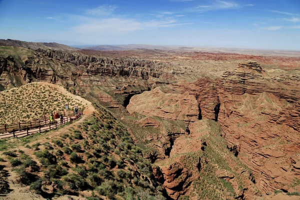 Scenérie Pingshanhu Grand Canyon Jednoho Pěti Světových Kaňonů Zhangye Severozápadní — Stock fotografie