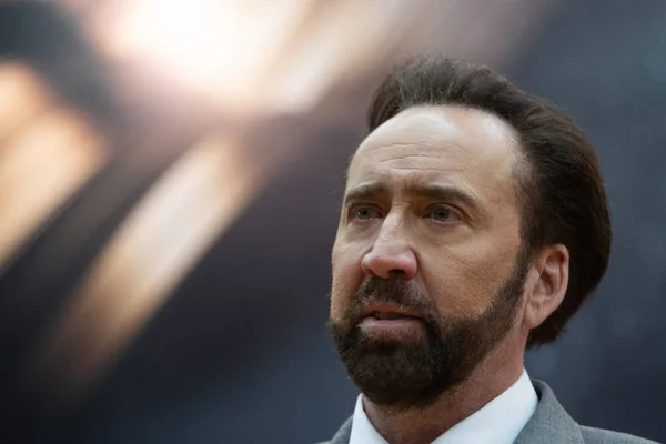 Der Amerikanische Schauspieler Nicolas Cage Nimmt Der Pressekonferenz Zum Internationalen — Stockfoto