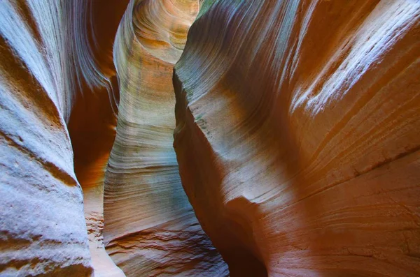 Veduta Dei Burroni Torreggianti Del Ganquan Yucha Canyon Soprannominato Antelope — Foto Stock