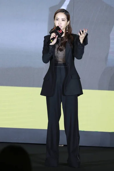 Cantante Taiwanesa Jolin Tsai Asiste Evento Promocional Para Nuevo Álbum —  Fotos de Stock