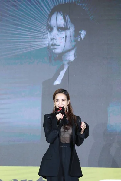 Cantora Taiwanesa Jolin Tsai Participa Evento Promocional Para Seu Novo — Fotografia de Stock