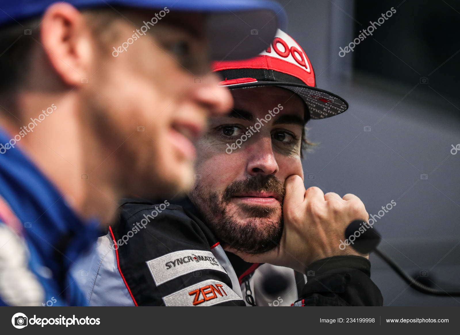 Spanish Driver Fernando Alonso Mclaren Attends Press Conference