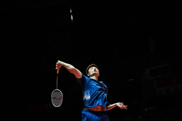 Shu Yuqi China Devolve Uma Foto Chou Tien Chen Taipé — Fotografia de Stock