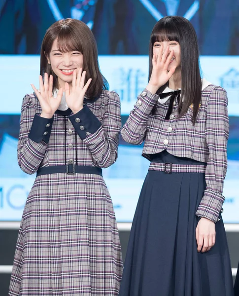 Akimoto Manatsu Balra Asuka Saito Japán Idol Csoport Nogizaka46 Részt — Stock Fotó