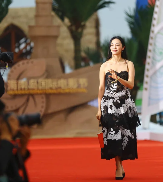 Atriz Chinesa Yao Chen Chega Tapete Vermelho Para Cerimônia Encerramento — Fotografia de Stock