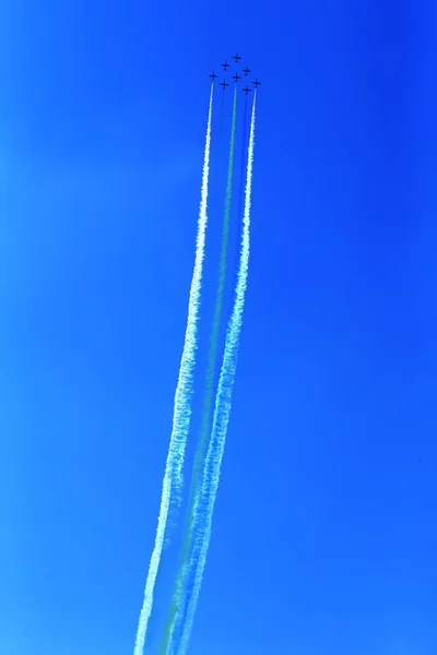 10A Kampfjets Vom August Oder Bayi Kunstflugteam Der Chinesischen Pla — Stockfoto