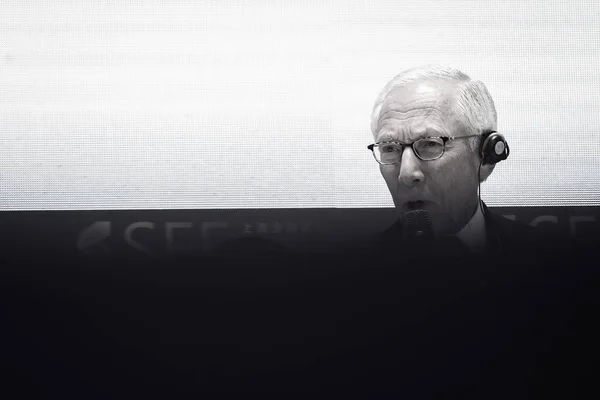 Izraelské Americký Ekonom Stanley Fischer Navštěvuje Shanghai Finance Fóru Šanghaji — Stock fotografie