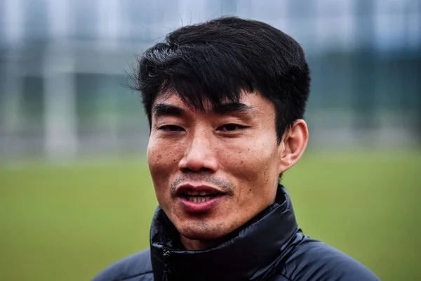 Zheng Zhi Dan Tim Dari Tim Nasional Sepak Bola Pria — Stok Foto