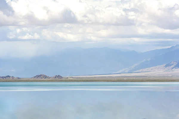 Paysage Lac Salé Xiao Qaidam Dans Préfecture Autonome Tibétaine Mongole — Photo