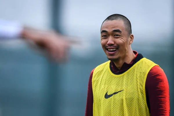 Zhao Xuri Dan Rekan Tim Dari Tim Nasional Sepak Bola — Stok Foto