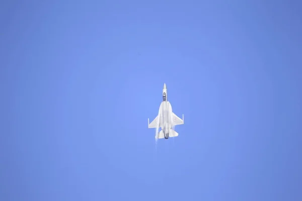 Pákistánské Letectvo Thunder Xiaolong Nebo Zuřivý Drak Stíhací Letoun Provádí — Stock fotografie