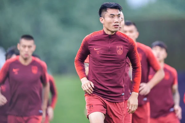 Zheng Zhi Dari Tim Nasional Sepak Bola Pria Tiongkok Mengambil — Stok Foto