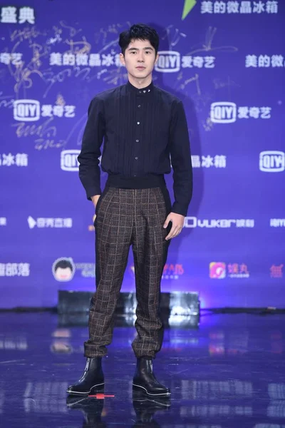 Actor Chino Liu Haoran Llega Para Iqiyi Scream Night 2019 — Foto de Stock