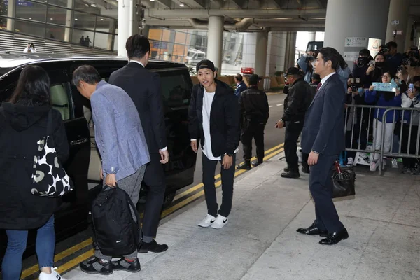 Південнокорейських Актор Пісня Джунг Прибув Аеропорт Майбутніх 2018 Mnet Азіатських — стокове фото