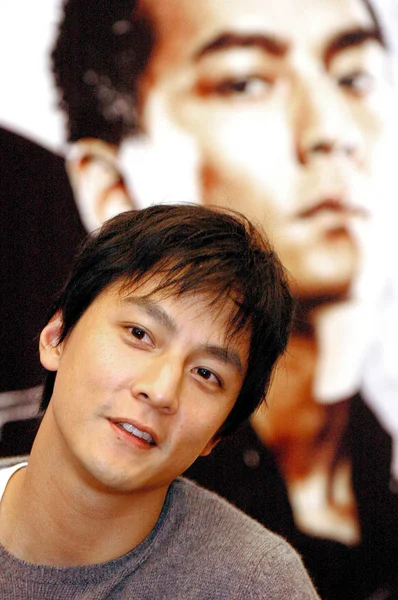 香港演员吴大伟出席2004年9月19日在中国北京举行的电影 新警察故事 首映式 — 图库照片