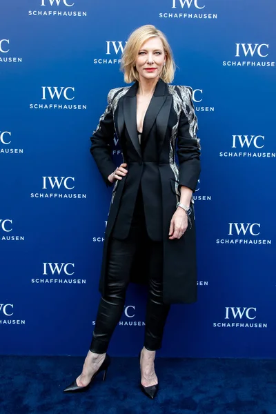 Actrița Australiană Cate Blanchett Participă Eveniment Promoțional Pentru Iwc Shanghai — Fotografie, imagine de stoc