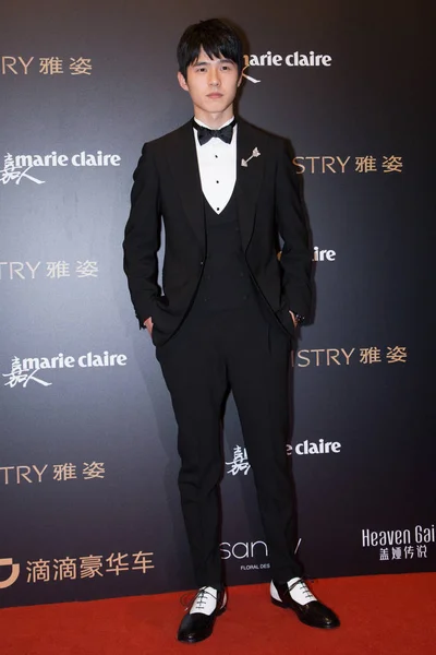Actor Chino Liu Haoran Llega Alfombra Roja Para Fiesta Artística — Foto de Stock