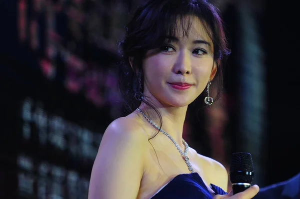 Tayvanlı Model Aktris Lin Chi Ling Çin Mücevher Markası Taiyuan — Stok fotoğraf