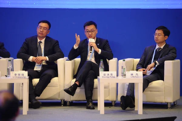 Peng Yongdong Ceo Home Link Center Dan Lin Fan Pendiri — Stok Foto