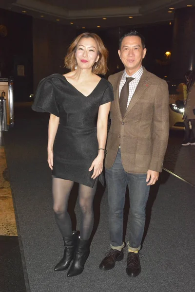 Hong Kong Sängerin Und Schauspielerin Sammi Cheng Links Und Schauspieler — Stockfoto