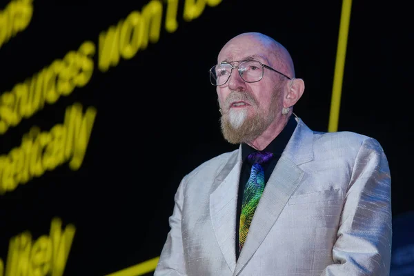 Físico Teórico Estadounidense Kip Thorne Habla Sub Foro Durante Conferencia — Foto de Stock