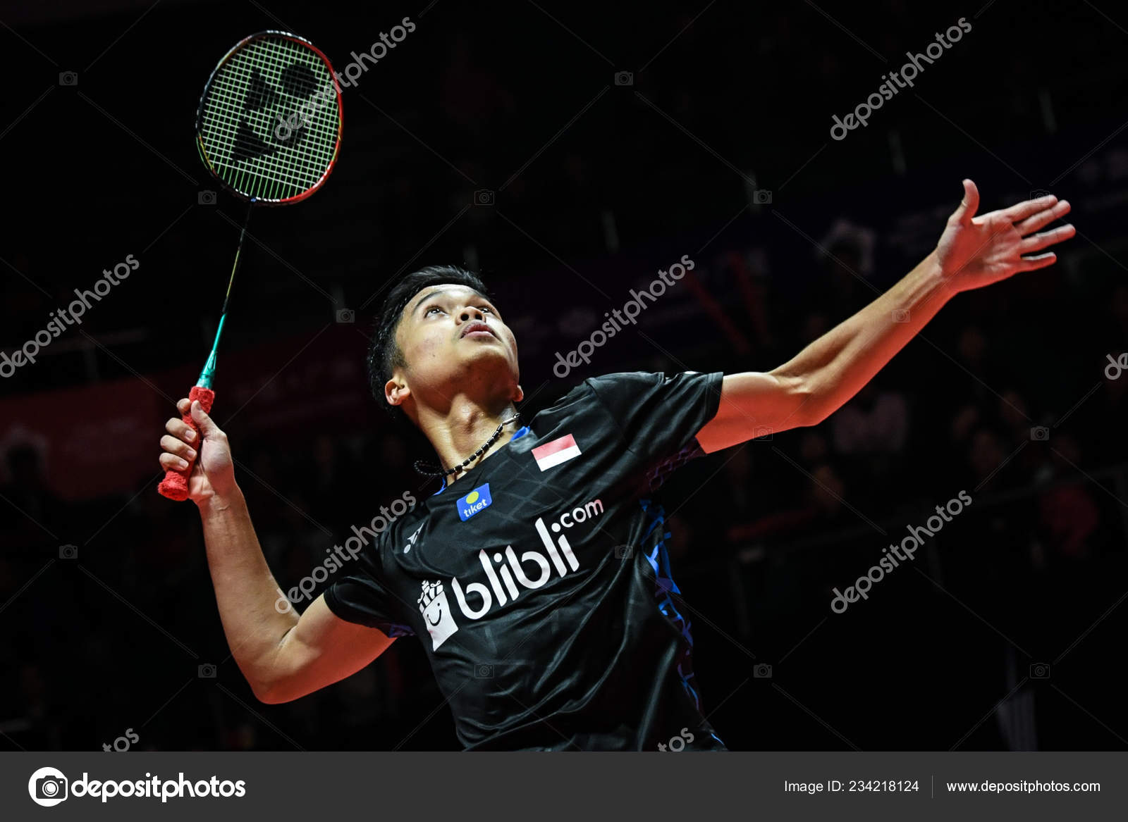 Anthony Sinisuka Ginting Indonesia Returns Shot Son Wan South Korea