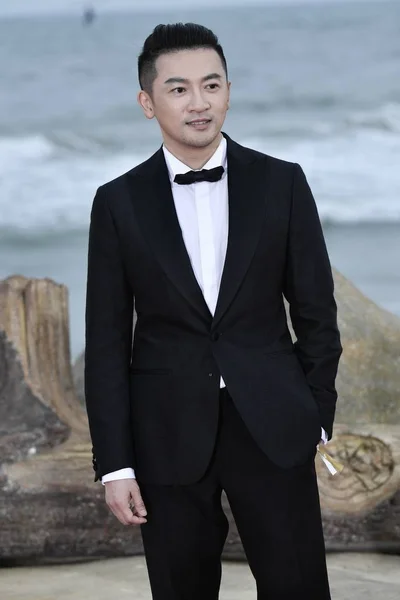 台湾の俳優で監督のアレック スーが 2018年12月16日 中国南部の海南省の3谷市で開催された第1回海南国際映画祭の閉会式にレッドカーペットに到着しました — ストック写真