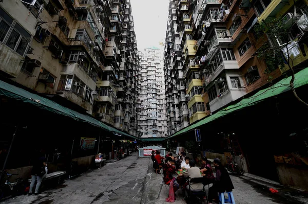 Görünümü Binanın Canavar Yik Cheong Bina Bir Hong Kong Çin — Stok fotoğraf