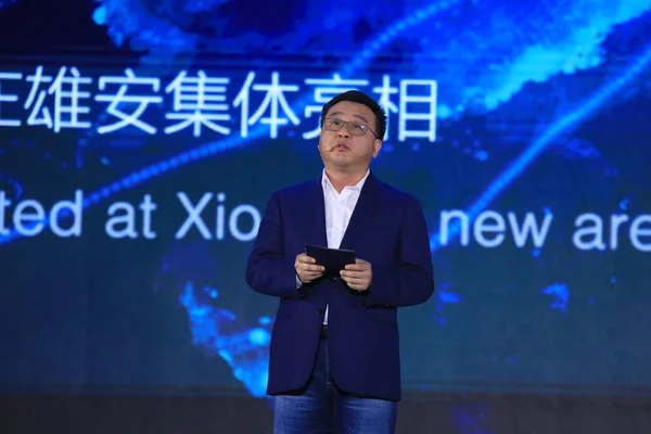 Zhang Yaqin Präsident Von Baidu Inc Stellt Baidu Apollo Autonomes — Stockfoto