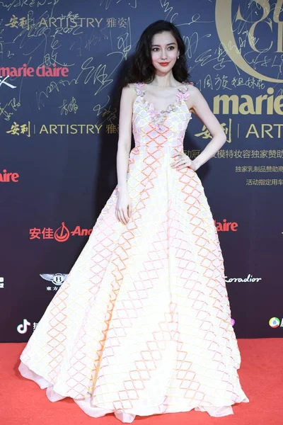 Hongkongse Actrice Angelababy Met Zich Meebrengt Als Rode Loper Voor — Stockfoto