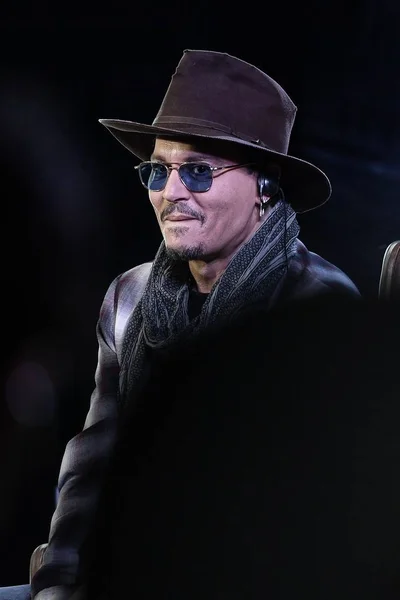 Johnny Depp Amerikai Színész Részt Vesz Master Karnevál Esemény Során — Stock Fotó