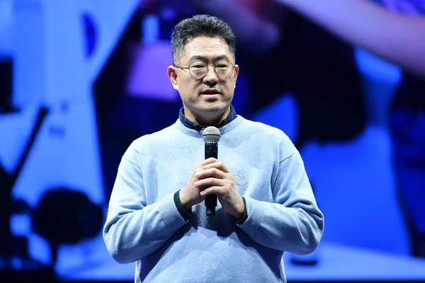 Квон Хён Президент Samsung Electronics Greater China Представил Смартфон Samsung — стоковое фото