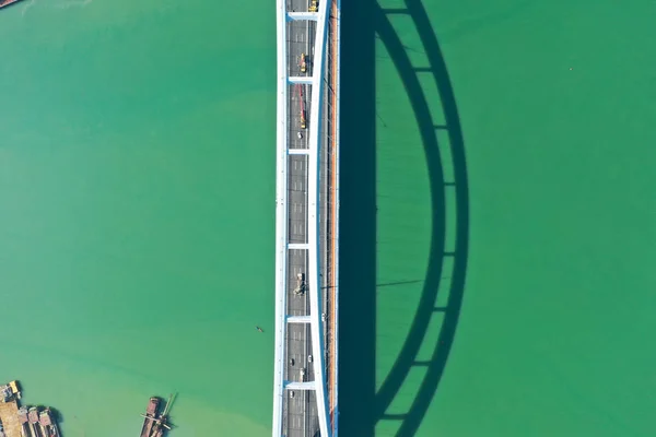 2018 中国南部の広西チワン族自治区柳州市の観橋の上からの眺め — ストック写真