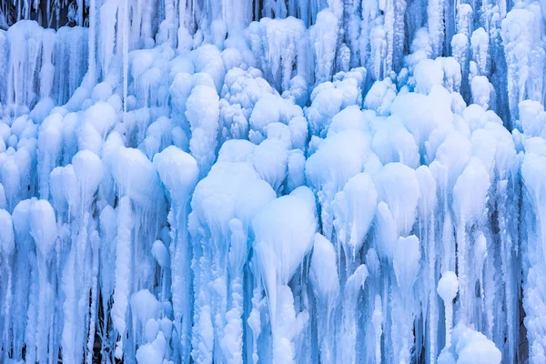 Paisaje Las Cascadas Hielo Shenquan Gorge Lugar Escénico Mengtougou Distrito — Foto de Stock