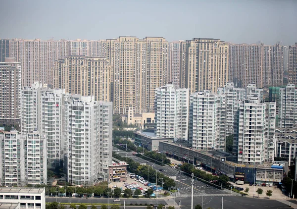 Uitzicht Residentiële Gebouwen Changzhou Stad Oost China Provincie Jiangsu Maart — Stockfoto