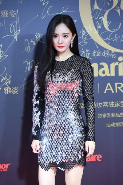Chinese Actress Yang Poses She Arrives Red Carpet 2018 Marie — Stock Photo, Image