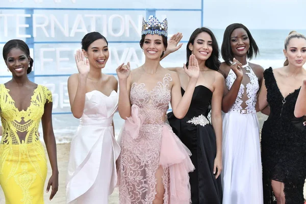 Miss World 2018 Vanessa Ponce Leon Központ Érkezik Vörös Szőnyegen — Stock Fotó