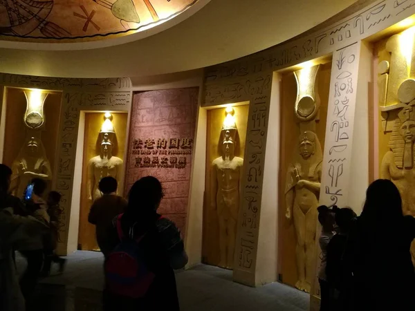 Culturele Relikwieën Uit Het Oude Egypte Worden Tentoongesteld Tijdens Een — Stockfoto