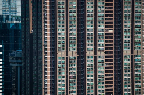 Paesaggio Urbano Grattacieli Grattacieli Nel Distretto Luohu Città Shenzhen Provincia — Foto Stock