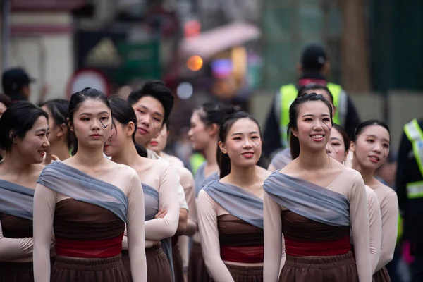 Performers Take Part International Parade Marking 19Th Anniversary Macao Return — Stock Photo, Image