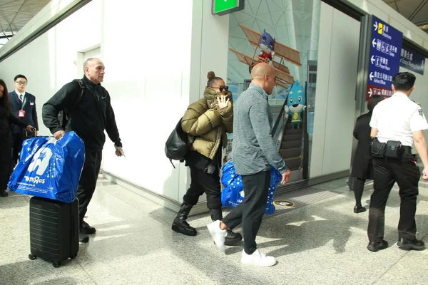 Американська Співачка Актриса Джанет Джексон Прибуває Аеропорт Після 2018 Році — стокове фото