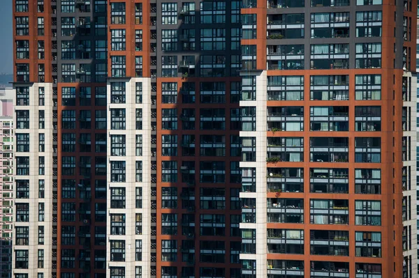 Paesaggio Urbano Grattacieli Grattacieli Nel Distretto Luohu Città Shenzhen Provincia — Foto Stock