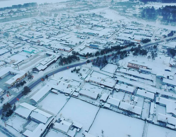 Beiji Köyü Mohe Şehir Kuzeydoğu Çin Heilongjiang Province Aralık 2018 — Stok fotoğraf