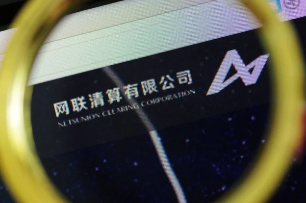 Datei Ein Netizen Durchsucht Die Website Der Netsunion Clearing Corp — Stockfoto