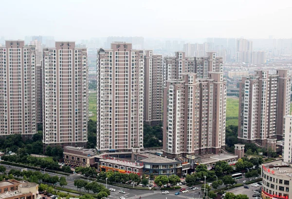 Uitzicht Residentiële Gebouwen Changzhou Stad Oost China Provincie Jiangsu Juni — Stockfoto