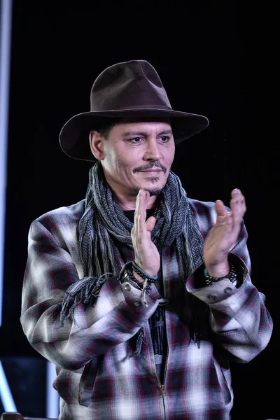 Amerykański Aktor Johnny Depp Uczęszcza Zdarzenia Master Carnival Podczas Pierwszego — Zdjęcie stockowe