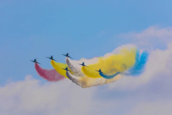 10A Aviones Combate Del Agosto Bayi Equipo Acrobacia Fuerza Aérea —  Fotos de Stock